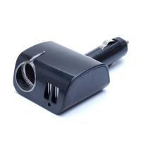 Разветвитель гнезда прикуривателя CC-003, 1гнездо+2USB, Olmio