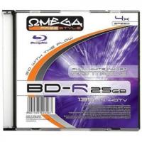 Диск Blu-Ray Omega Freestyle, 25 Gb, 4х, Jewel